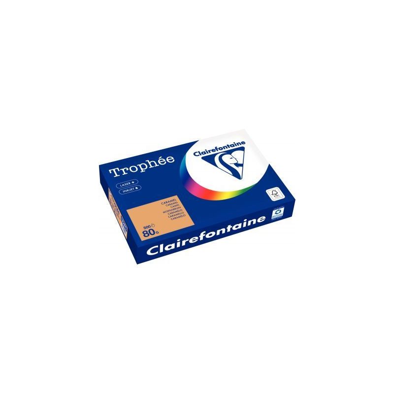 Achetez Carton de 3 ramettes de 500 feuilles format A3 80g caramel 36811 X3 TROPHEE CLAIREFONTAINE p..