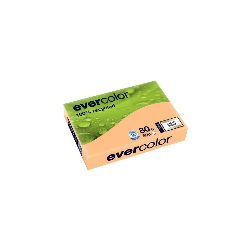 Achetez Ramette de 500 feuilles de papier recyclé 80g de format A3 saumon EVERCOLOR 30015C CLAIREFO..