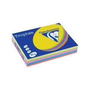 Achetez Carton de 5 ramettes de 500 feuilles format A3 80g assortis intense 1708CX5 TROPHEE CLAIREFO..