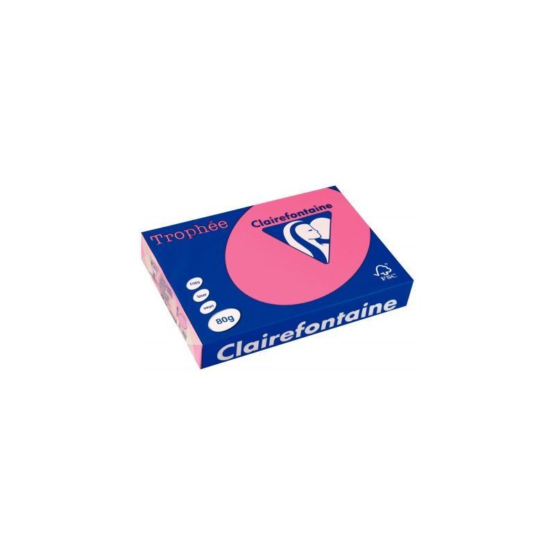Achetez CLAIREFONTAINE Ramette de 500 feuilles papier couleur TROPHEE 80 grammes format A4 Rose Fuch.. Achetez CLAIREFONTAINE Ramette de 500 feuilles papier couleur TROPHEE 80 grammes format A4 Rose Fuch..