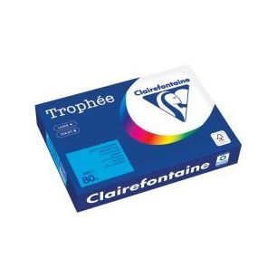 Achetez Carton de 5 ramettes de 500 feuilles format A4 80g bleu turquoise 1781PCX5 TROPHEE CLAIREFON..