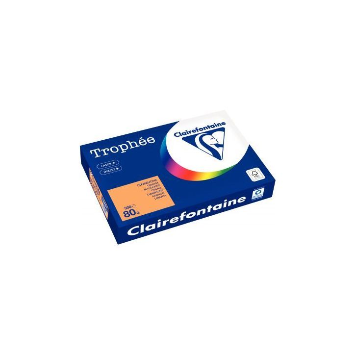 Carton de 3 ramettes de 500 feuilles format A3 80g clémentine 36812 X3 TROPHEE CLAIREFONTAINE