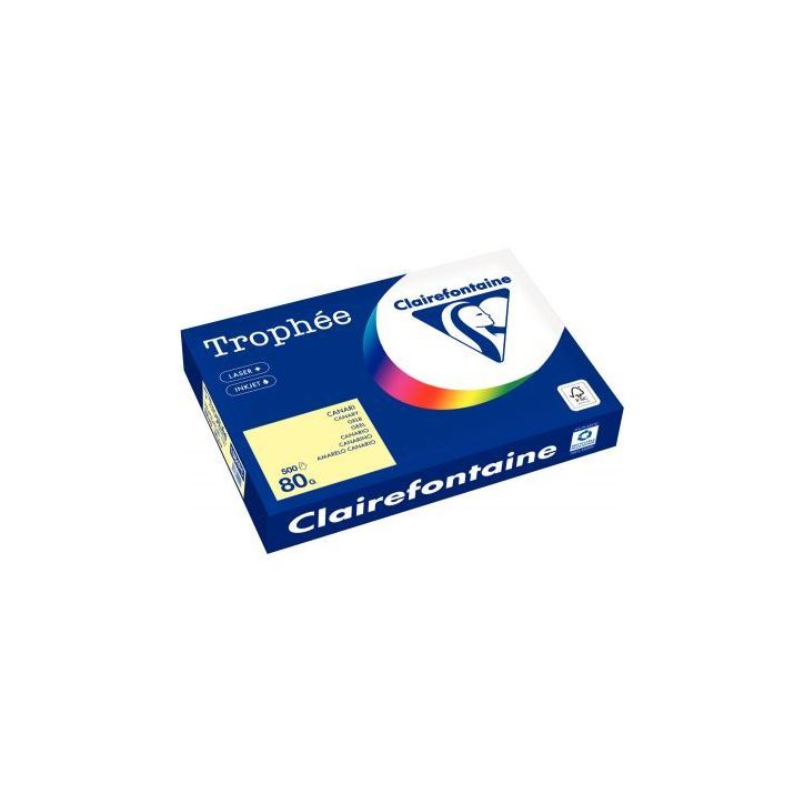 CLAIREFONTAINE Ramette de 500 feuilles papier couleur TROPHEE 80 grammes format A3 Vert 1882