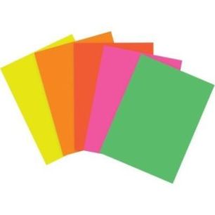Achetez Paquet de 25 feuilles affiche 90 grammes format 40x60cm fluo assortis 293899MAJUSC CLAIREFON..