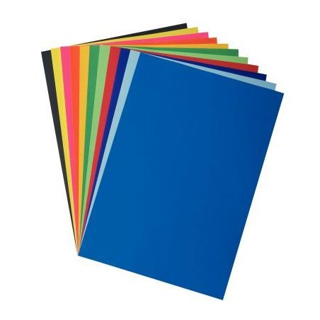 Achetez Paquet de 25 feuilles affiche couleurs éclatantes 85g format 60x80cm noir 2-001-10-26 pas c..