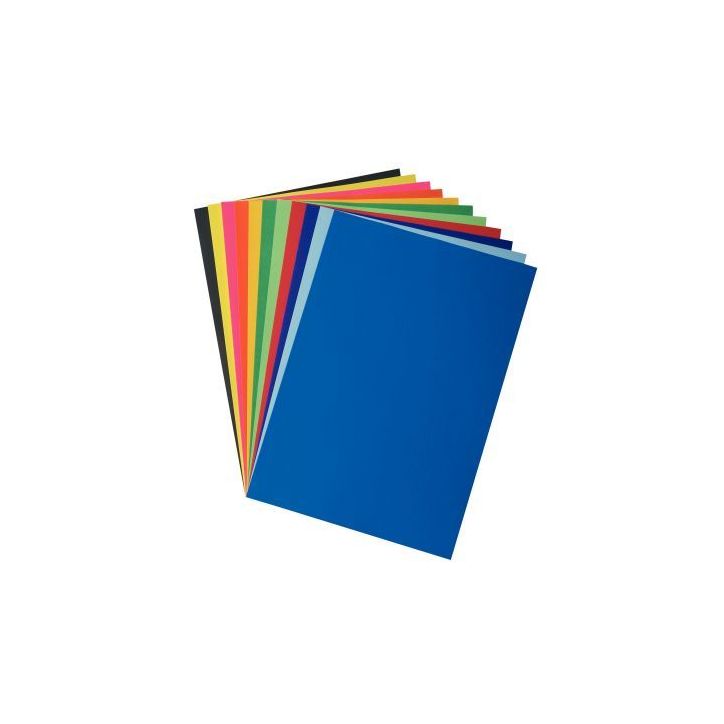 Paquet de 25 feuilles affiche couleurs éclatantes 85g format 60x80cm rose 2-001-10-11