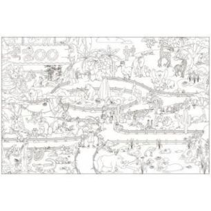 Achetez Coloriage géant thème le zoo PAPCOLORGZOO pas cher sur Ma Rentrée Scolaire