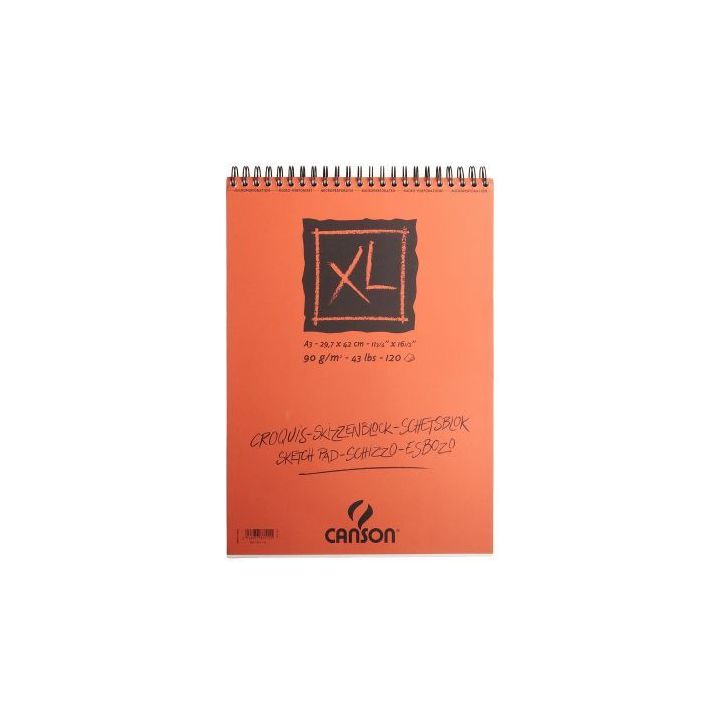 Album à  spirale Croquis XL 120 feuilles, format 29,7x42 cm 90 g C200787115 CANSON