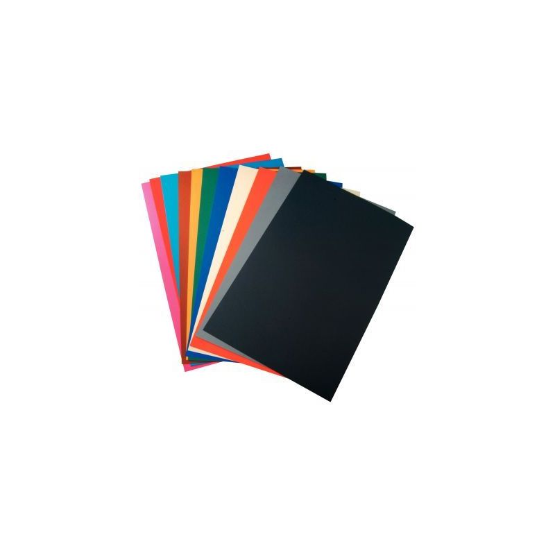 Achetez Paquet de 60 feuilles cartoline bicolore 50x32.5cm 150 g couleurs assorties 457099MAJUSC CLA..