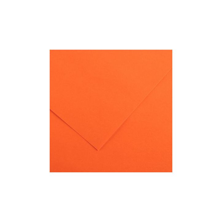 Paquet de 10 feuilles Colorline 50x65 cm 150 g orange C31074S054 CANSON