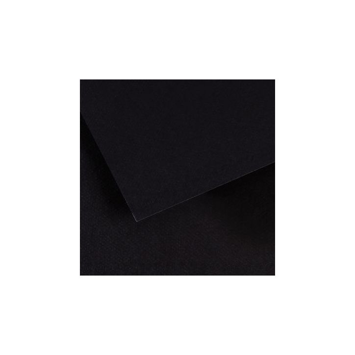 Paquet de 10 feuilles mi-teinte format 50x65 coloris noir C31036S123 CANSON