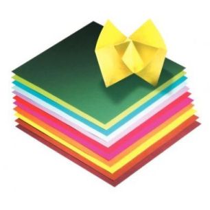Achetez Pochette de 100 feuilles de papier pour pliage origami format 20 x 20 cm couleurs assorties ..