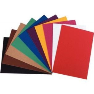 Achetez Paquet de 10 feuilles de carton ondulé coloris assortis format 25 x 35 cm 740409 pas cher s..