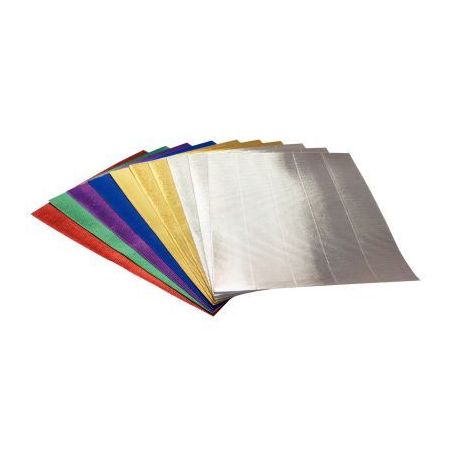 Achetez Paquet de 10 feuilles de carton ondulé métalisé 1 face 25 x 35 cm 26890 pas cher sur Ma R..