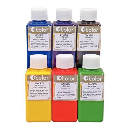 Achetez Lot de 6 flacons 100ml d'encres indiennes 1246 O'COLOR O'COLOR pas cher sur Ma Rentrée Scol..