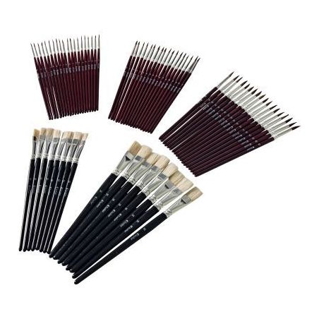 Achetez Kit de 60 pinceaux + 20 brosses, tailles assorties 30367 pas cher sur Ma Rentrée Scolaire