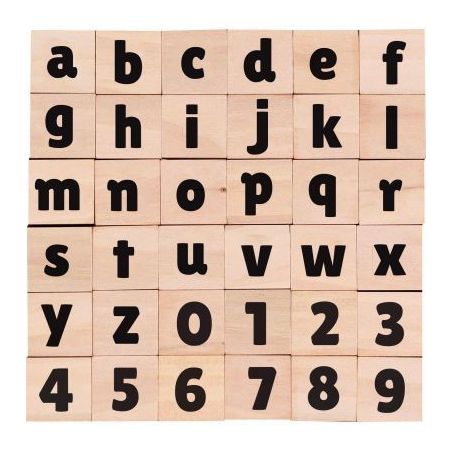 Achetez Set 36 tampons chiffres/lettres en minuscule L740203 pas cher sur Ma Rentrée Scolaire