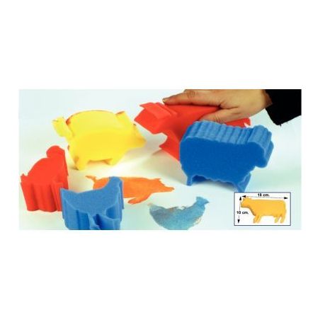 Achetez Lot  de 5 éponges géantes animaux 800130 pas cher sur Ma Rentrée Scolaire