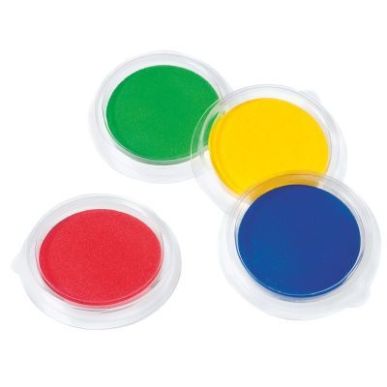 Achetez Lot de 12 encreurs, diamètre 9 cm. 4 couleurs assorties : bleu, vert, jaune et rouge ATP800..