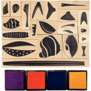 Achetez Tampons encreurs poissons 17x13cm L740222 pas cher sur Ma Rentrée Scolaire