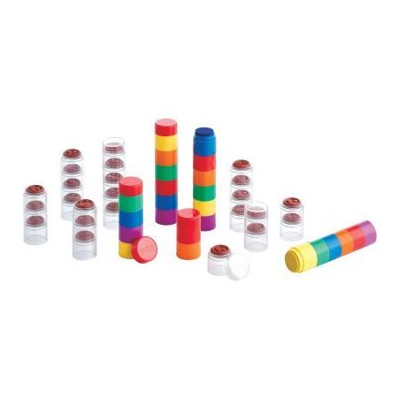 Achetez Boite de 24 encreurs + 24 tampons émotions diamètre 3.5cm 76415 pas cher sur Ma Rentrée S..