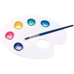 Achetez Palette en plastique forme ovale 1 trou 752 pas cher sur Ma Rentrée Scolaire