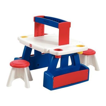 Achetez Bureau double + 2 tabourets 829999 pas cher sur Ma Rentrée Scolaire