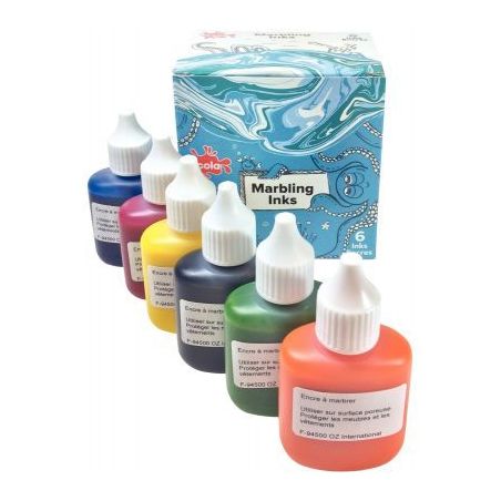 Achetez Kit de marbling 6 flacons 25ml, couleurs classiques MI25/6/A pas cher sur Ma Rentrée Scolai..