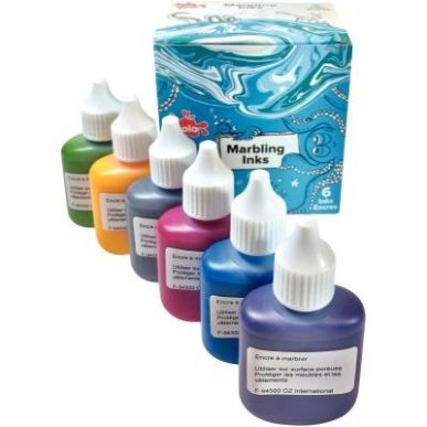 Achetez Kit de marbling 6 flacons 25ml, couleurs métalliques MIM25/6/A pas cher sur Ma Rentrée Sco..
