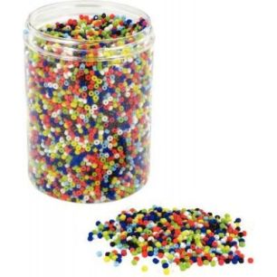 Achetez Bocal de 500 grammes de perles rocailles opaques diamètre 2,5 mm assortis 1278/16615 pas ch..