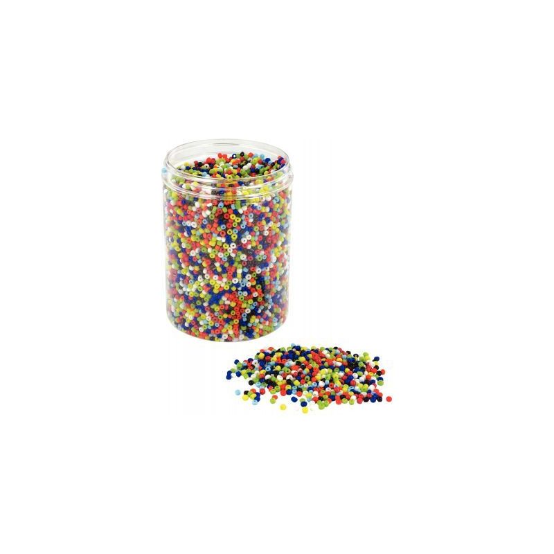 Achetez Bocal de 500 grammes de perles rocailles opaques diamètre 2,5 mm assortis 1278/16615 pas ch..