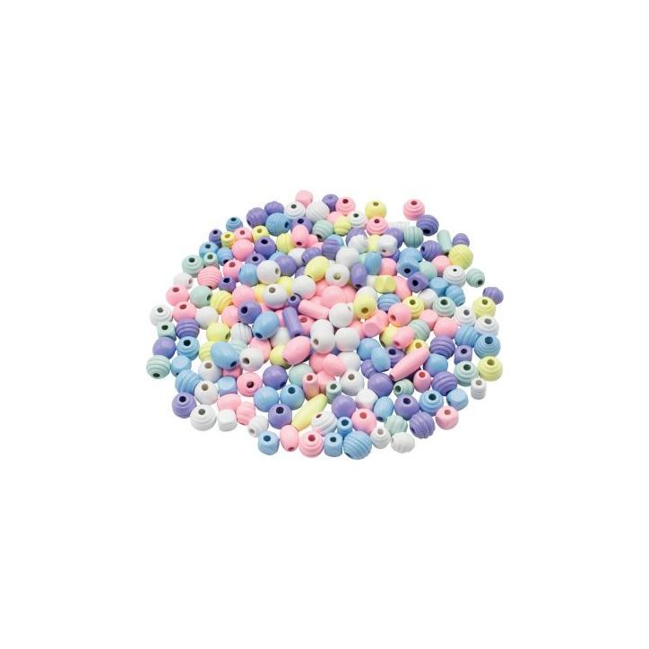 Sachet de 500 perles en bois assorties 2239