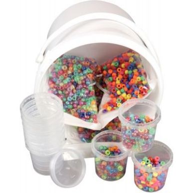 Achetez Seau 3000 perles cassis  + 10 pots vides offerts 1950 pas cher sur Ma Rentrée Scolaire