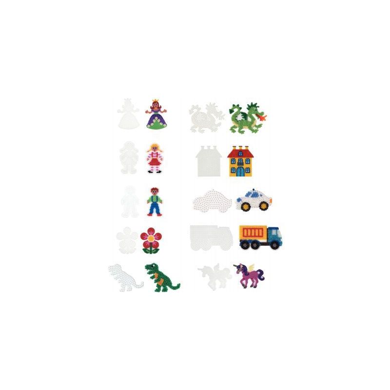 Achetez Sachet de 10 plaques préformées pour perles Hama taille midi, formes multi themes 9008-86 .. Achetez Sachet de 10 plaques préformées pour perles Hama taille midi, formes multi themes 9008-86 ..