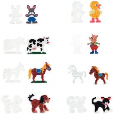 Achetez Sachet de 8 plaques préformées pour perles Hama taille midi animaux domestiques 9008-84 HA..