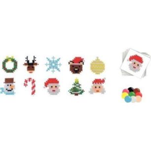 Achetez Sac de 1500 aqua perles 10 motifs thème Noel L980006 pas cher sur Ma Rentrée Scolaire