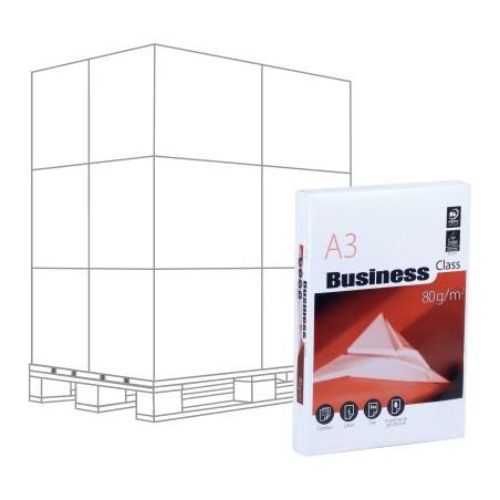 Achetez Palette de 120 ramettes 500f format A3 80g blanc BUSINESS 58432X120 BUSINESS pas cher sur Ma..