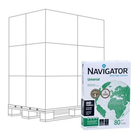 Achetez Palette de 240 ramettes de 500f format A4 80g blanc NAVIGATOR 50548X240 NAVIGATOR pas cher s..