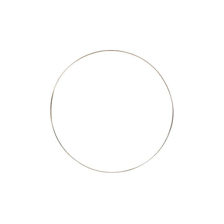 Lot de 10 anneaux métal cuivre 15 cm 910016 GRAINE CRE