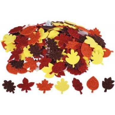 Achetez Sachet de 200 gommettes  feuilles d' automne en mousse L837975 pas cher sur Ma Rentrée Scol..