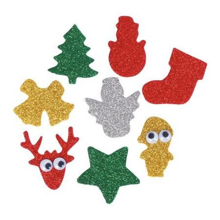 Achetez Sac de 200 décorations de Noël pailletés en caoutchouc adhésif L836975 pas cher sur Ma R..