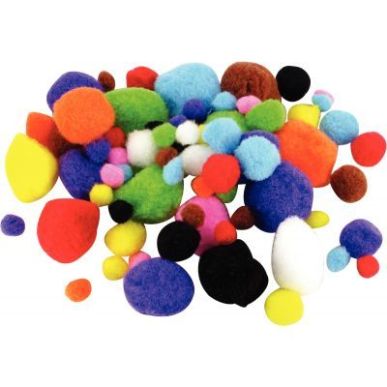 Achetez Sachet de 300 pompons tailles et couleurs assorties 2129 pas cher sur Ma Rentrée Scolaire