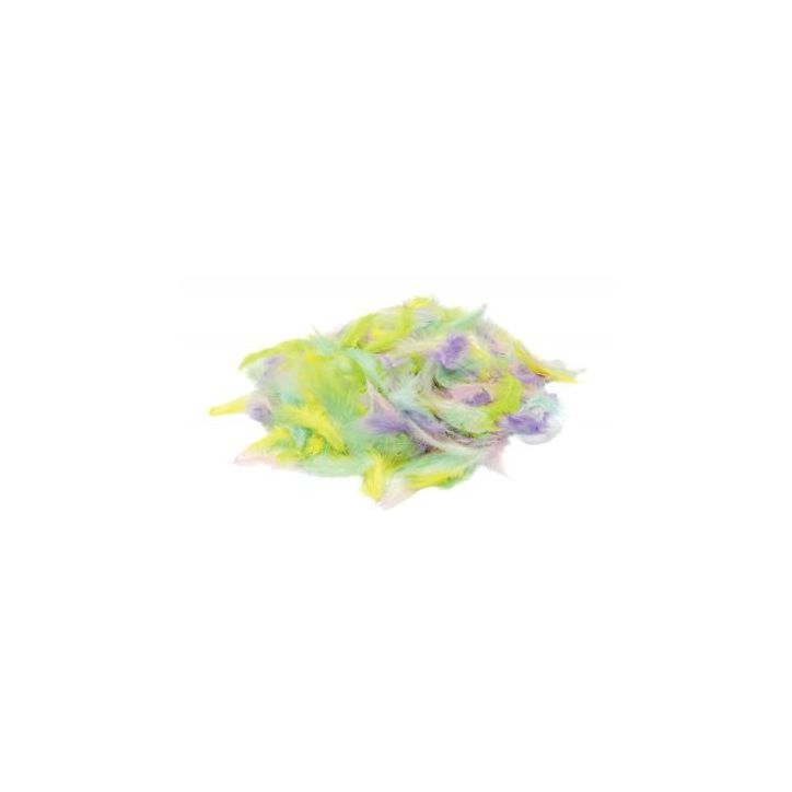 Sachet de 100 grammes de plume pastel assortis 53209