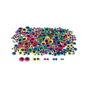 Achetez Sac de 600 yeux mobiles adhésifs colorés L777919 pas cher sur Ma Rentrée Scolaire