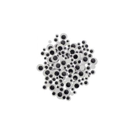 Achetez Sachet de 100 yeux mobiles adhésifs. 4 diamètres assortis 890301 pas cher sur Ma Rentrée ..