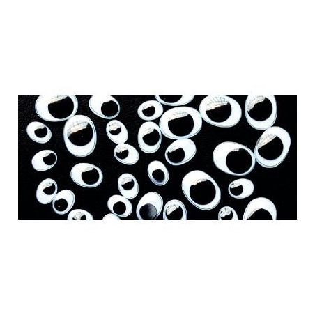 Achetez Sachet de 100 yeux mobiles adhésifs ovales L773915 pas cher sur Ma Rentrée Scolaire