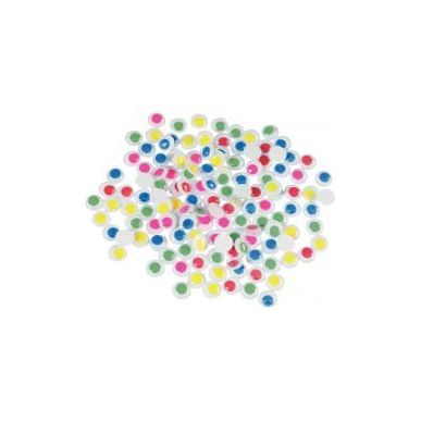 Achetez Sachet de 100 yeux mobiles à coller diamètre 10 mm 6 couleurs assorties :( noir, bleu, ver..