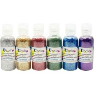 Achetez Shaker de paillettes biodégradables 6x22grammes coloris assortis 2195 pas cher sur Ma Rentr..