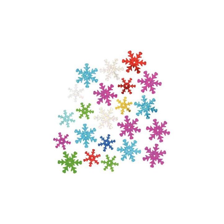 Sachet de 35g de sequins flocons métallisés 8282