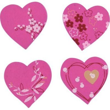 Achetez Sac de 32 cœurs bois peint assortis MAJ4143 pas cher sur Ma Rentrée Scolaire